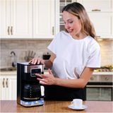 Any Morning SH21615S Ayarlanabilir Filtre Kahve Makinesi 900 W, 1.5 L, Dokunmatik LCD Ekranlı, Demleme Yoğunluk Ayarlı - Siyah