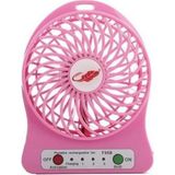 Anycast Masaüstü Pili Fan Vantilatör Kademeli USB Girişli Mor - Pembe