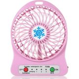 Anycast Masaüstü Pili Fan Vantilatör Kademeli USB Girişli Pembe