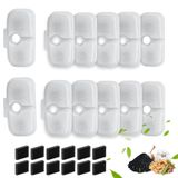 AnyEnjoy Cat Su Çeşmesi Filtresi, 12'li Paket Kedi Su Çeşmesi Filtresi, Petlibro için PLWF105, PLWF115, PLWF005 ile Uyumlu (12)