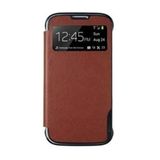 Anymode View Case Cep telefonu kılıfı Folio Kahverengi Cep telefonu kılıfı (Folyo, Samsung, Galaxy S4 Mini, Kahverengi)