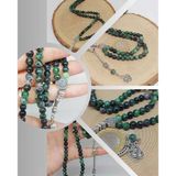 Anyolit (Rubizoit – Rubyzoisit) Taşı 99luk Tesbih 6mm (22450)