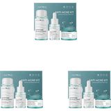 Anyong Akne Karşıtı ve Gözenek Sıkılaştırıcı Karma-Yağlı Cilt Bakım Kiti (Tonik, Serum, Krem)/ Azelaik Asit (50 ml + 12 ml + 20 Ml) (3 Paketi) - Option-1