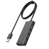 ANYPLUS USB Hub, Multiport USB Splitter Adaptörü, 2 ft Uzun Kablo USB 3.0 Hub, Dizüstü Bilgisayar, PC, iMac, Surface Pro, MacBook, Mac Pro, Flash Sürücü, XPS, Fare, HDD için USB Genişletici