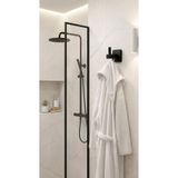 ANZA HOME Siyah Kare Havluluk Metal Paslanmaz