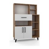 Anzera Ağva Mutfak Dolabı - Atlantik Çam - Beyaz - 135 cm