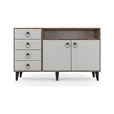 Anzera Liva 140x40x83 cm Atlantik Çam Beyaz Konsol Mobilya