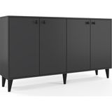Anzera Livorno Gümüşlük 160 cm Antrasit Konsol Mobilya