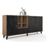 Anzera Opus 178×35×81 cm Atlantik Çam Lotus Mermer Konsol Mobilya