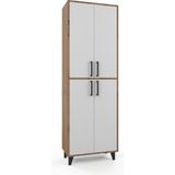Anzera Rumeli Mutfak Dolabı - Atlantik Çam - Beyaz - 193 cm
