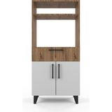 Anzera Şile Mutfak Dolabı (Çok Amaçlı Dolap) - Beyaz - Atlantik Çam - 130 cm