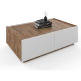 Anzera Vega Orta Sehpa - Atlantik Çam - Beyaz