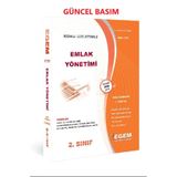 AÖF 2. Sınıf Emlak Yönetimi Güz Dönemi 3. Yarıyıl Konu Anlatımlı Soru Bankası
