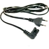 Aogo 1.5 Metre L Uçlu Teyp Fişi C7 Power Güç Kablosu 1.5m 2x0.75 Enerji Kablosu 2 Pinli Power Cord