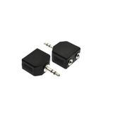 aogo 3.5mm Jak Çoklayıcı 2x 3.5 Mm Stereo Dönüştürücü 1 Erkek 2 Dişi 3.5mm Çoğaltıcı Jak