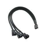 aogo 4 Pin Pwm Fan Kontrol Kablosu 4p Dişi 3+3+4p Erkek 4pinli Fan Uzatma Fan Çoklayıcı Pwm Kablo