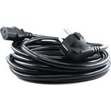 Aogo 5 Metre Power Güç Kablosu C13 Iec 320 Enerji Kablosu 5m Monitör Pc Yazıcı Elektrik Kablosu 220V - Siyah