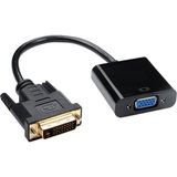 Aogo DVI - D (24+1) To VGA Aktif Dönüştürücü Kablo (Dvı-D Erkek - VGA Dişi) DVI In VGA Out DVI VGA