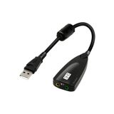 Aogo Kablolu USB Ses Kartı 5hv2 Sound Tak Kullan Kulaklık Mikrofon Çıkışı Harici Ses Kartı