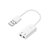 Aogo Kablolu USB Ses Kartı Virtual Sound Tak Kullan Kulaklık Mikrofon Çıkışı 7.1 Channel Harici Ses Kartı
