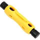 Aogo Koaksiyel Kablo Soyucu Rg-59 Rg-6 Rg-6q Rg-7 Rg-11 Için Çift Uçlu Koaks Kablo Sıyırma Tel Kesici Kalem Tip - Sarı