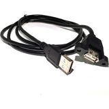 Aogo Panel Tipi Dişi Erkek Vidalı 1.5 Metre Usb Extansion Usb Panel Montajlanabilir Uzatma Kablosu 1.5mt