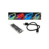 aogo Yeni Işıklı Vidasız Nvme Kutu M.2 nvme Ssd Harddisk Kutusu Usb3.1 Type-c Gen2 10gbps M-key Ssd Usb-c
