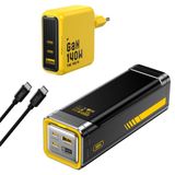Aohi 27.600 mAh 240W Powerbank, Youth 140W 3 Portlu GaN Şarj Adaptörü