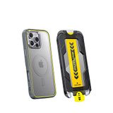 Aohi iPhone 16 Pro The Future Natural Titanium Şeffaf Temperli Cam Koruma ve Telefon Kılıfı