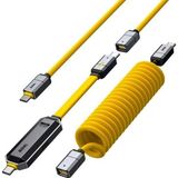 Aohi Spliceable 2'Si 1 Arada Hızlı Şarj Ve Veri Depolama Kablosu Seti, 240W Pd 3.1 Usb C - Usb C Kab