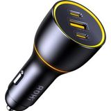 Aohi Superauto Araç İçi Şarjı, 3 Portlu PD 170W Type-C to Type-C, USB, Hızlı Şarj Çakmaklık Adaptörü