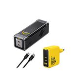 Aohi The Black Warrior 10.000 Mah 65w Powerbank Youth 100w 3 Portlu Gan Şarj Adaptörü Seti - Siyah