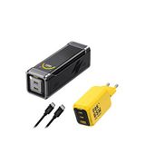 Aohi The Black Warrior 10.000 Mah 65w Powerbank Youth 65w 3 Portlu Gan Şarj Adaptörü Seti - Siyah