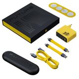Aohi The Future 240W 4in1 40 GBPS 8K Destekli PD 3.1 USB4 Süper Hızlı Şarj ve Data Kablo + Youth 140W 3 Portlu Şarj Adaptörü Seti