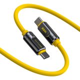 AOHI Thunderbolt 5 USB 4 2.0 Kablosu için 80 Gb/s 3.3FT 120Gbps'ye kadar Bant Genişliği Arttırma Çift 8K/4K Ekran 240W PD 3.1 Hızlı Şarj Gelecek Adonis Mac mini M4 Pro MacBook Pro16 iPhone, Sarı