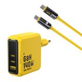 Aohi Youth 140W 3 Portlu Şarj Adaptörü + 240W 8K Süper Hızlı Şarj ve Data Kablosu Seti