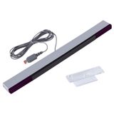 Aokin WiFi için Sensör Çubuğu, Nintendo Wii ve Wii U Konsolu için Yedek Kablolu Kızılötesi Ray Sensör Çubuğu, Şeffaf Stand Dahil
