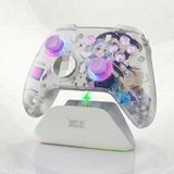Aolion K20 | Hall Efect Kablosuz Oyun Kolu, Rgb Şarj Istasyonlu, 3 Modlu Hassas Tetik, Drift Önleyici Joystick, Değiştirilebilir D-Pad, Kablosuz Bluetooth 2.4g Pc Konsol Uyumlu - Seffaf - Beyaz