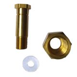 AOOHYEO CO2 Tank CGA-320 Somun Regülatörü - Karbondioksit Şişe Dişli Alıcı Pul ve Ucu Vidası 1/4 inç NPT Adaptör Aksesuarı