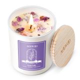 AOOVOO Kadınlar için Lavanta Kokulu Mumlar - İçinde Kristaller İçeren Aromaterapi Mum, 7oz Ev Kokulu Soya Mumları, Noel Doğum Günü Hediyeleri Kadınlar için Mum Anne