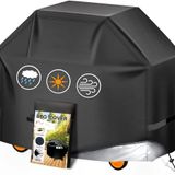 Aoretic Mangal örtüsü 122,9 cm (48 inç) Barbekü Gazlı Izgara Örtüsü, Dış Mekan için, Su Geçirmez, Anti-UV Malzeme, Elastik Cırt Cırtlı ve Ayarlanabilir Halatlı Weber Nexgrill Char-Broil için