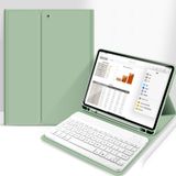 aoub iPad 6./5. Nesil 9.7 inç, iPad Air 2, iPad Air, Stand Folyo Çıkarılabilir Kablosuz Bluetooth Klavye Kılıfı Kalem Tutuculu Yumuşak TPU Arka Kılıf, Açık Yeşil