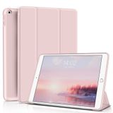 Aoub iPad 9. Nesil Kılıf 2021 10,2 inç/iPad 8. Nesil Kılıf 2020/iPad 7. Nesil Kılıf 2019, İnce Hafif Akıllı Kapak, Yumuşak TPU Arka Kılıf, Otomatik Uyku/Uyanma - Açık Pembe