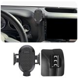 AOUKKL Jeep Wrangler JK JKU 2012-2017 Aksesuarlarına Uygun Araç Telefonu Tutacağı, Kalın Kılıflar Dostu, 4.7-7 inç Telefonlar için Cep Telefonu Montajı, 360 Derece Döndürme, Kurulumu Kolay