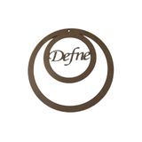 Aoz atölye Iç Içe Yuvarlak 3 Mm Ham Mdf Isimli Isim Üstte Kasnak 30 Cm