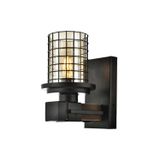 Ap-60002-1e Eskitme Kaplama Aplik E27 Metal Ahşap Cam 15x20cm