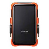 Apacer AC630 AP2TBAC630T-1 Siyah-Turuncu 2 TB Askeri Sınıf Darbeye Dayanıklı 2. USB 3.1 Taşınabilir Harddisk