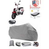 Apachi Beauty 50 Branda Gri Arka Çanta Uyumlu(Topcase) Motosiket Brandası Motor Örtüsü Çadır Su Geçirmez Motosiklet Kılıfı Motor Brandası,lastikli,taşıma Torbalı
