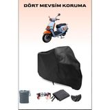 Apachi Beauty 50 Uyumlu Siyah Motorsiklet Branda, Motor Örtüsü