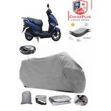 Apachi Joy 125 Branda Gri Arka Çanta Uyumlu(Topcase) Motosiket Brandası Motor Örtüsü Çadır Su Geçirmez Motosiklet Kılıfı Motor Brandası,lastikli,taşıma Torbalı
